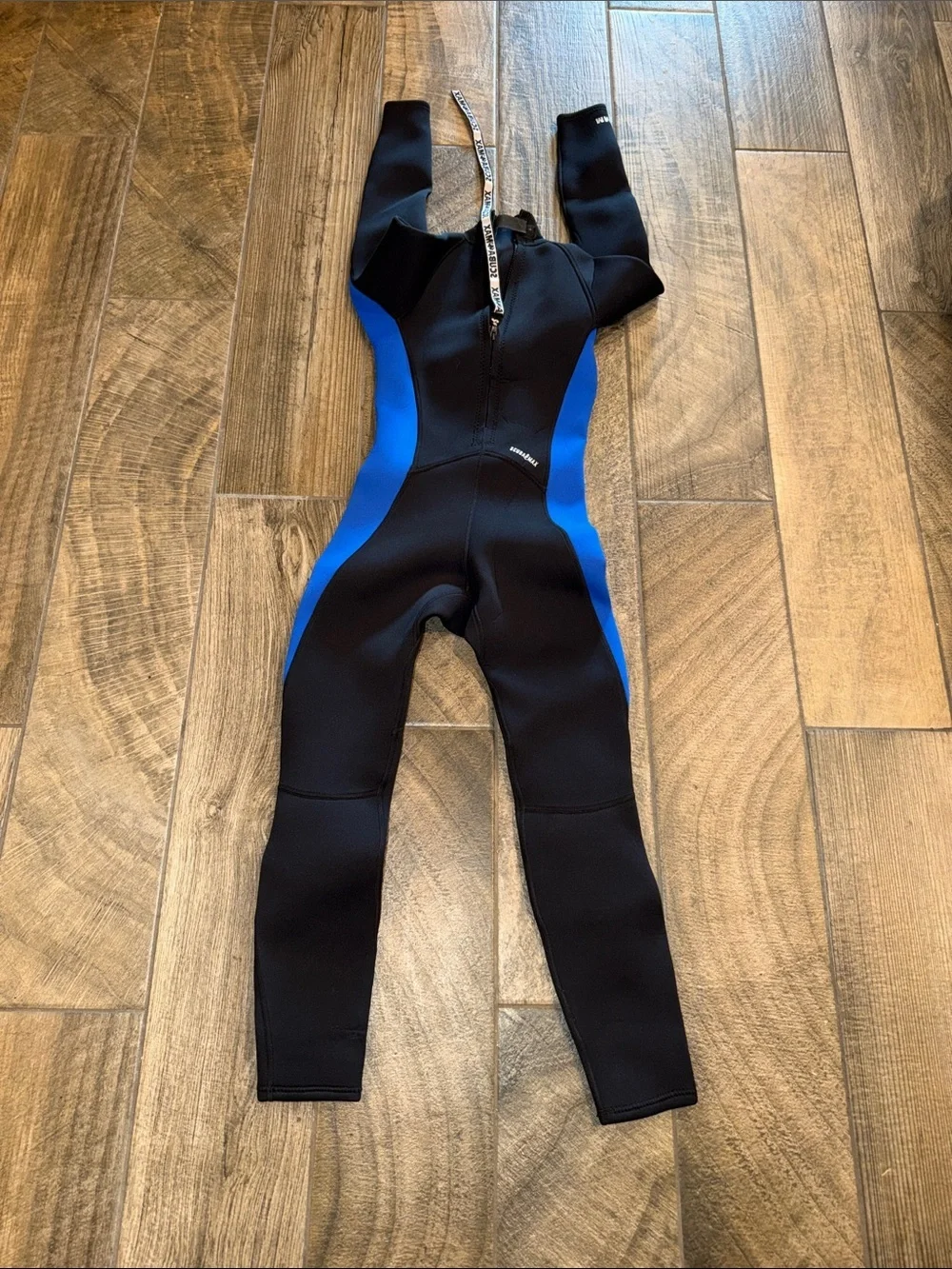 Scuba Max Black and Blue Neoprene One-Piece Wetsuit